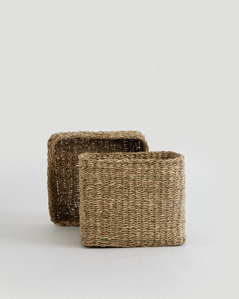 Medium Gaya Basket Box with Lid - Medium Gaya Basket Box with Lid
