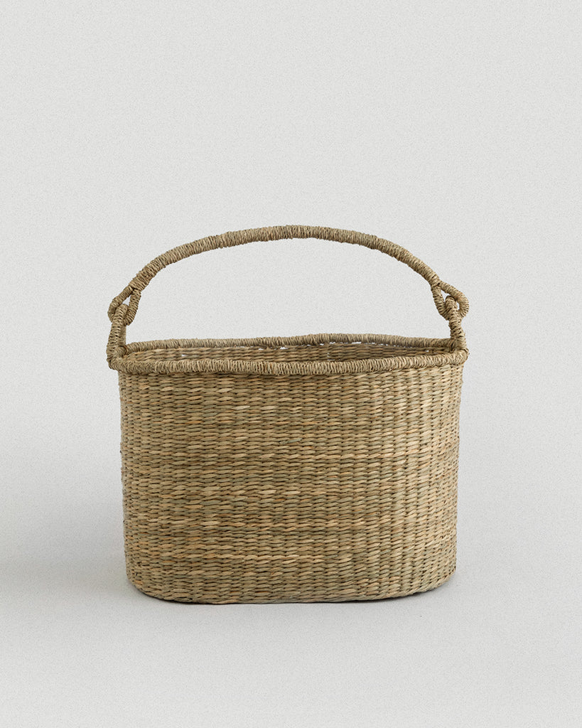 Satna Oval Seagrass Basket - Satna Oval Seagrass Basket