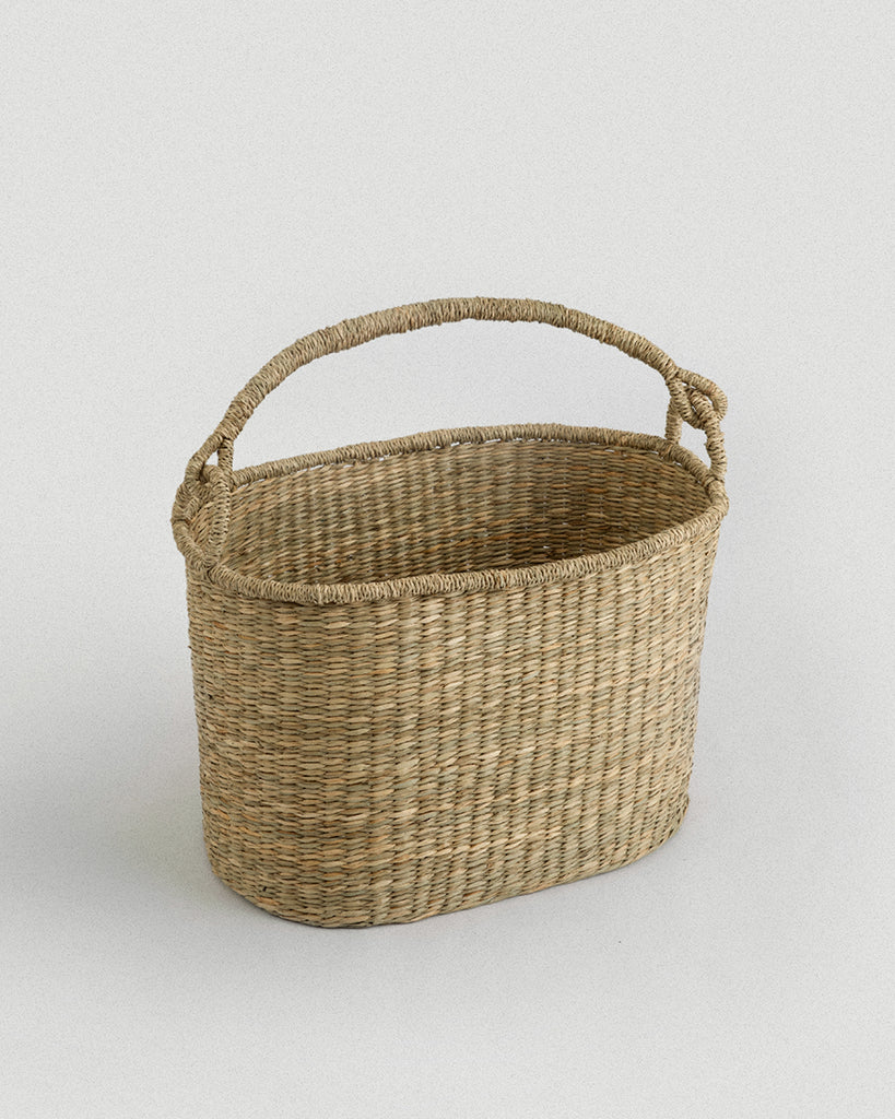 Satna Oval Seagrass Basket - Satna Oval Seagrass Basket