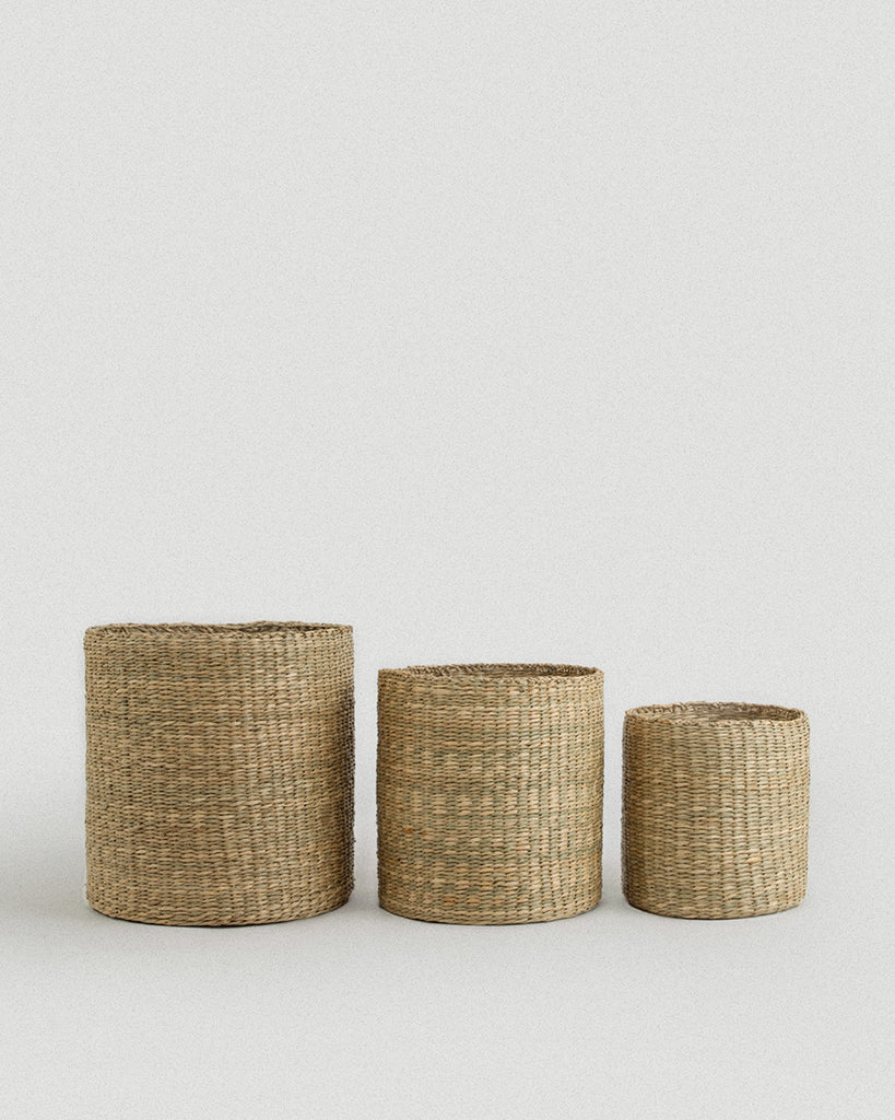 Small Tulum Round Seagrass Basket - Small Tulum Round Seagrass Basket