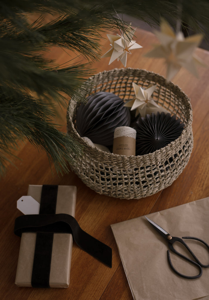 Small Siwa Round Seagrass Basket - Small Siwa Round Seagrass Basket