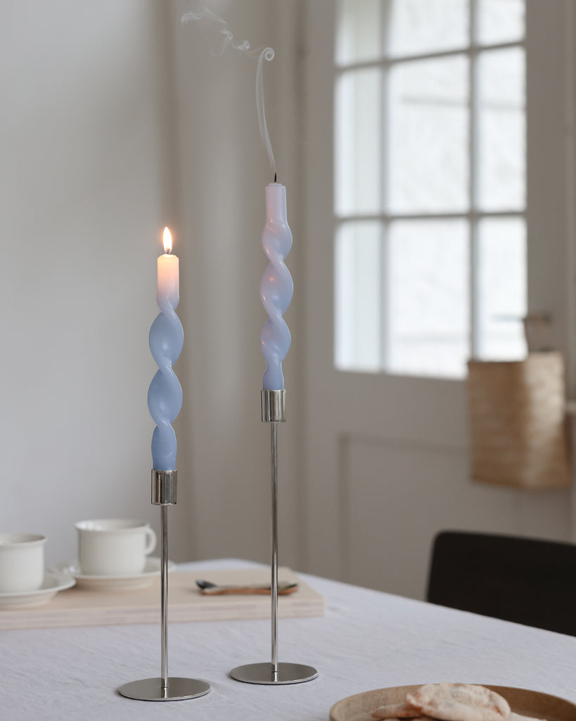 Silver Doric Candle Holder - Silver Doric Candle Holder