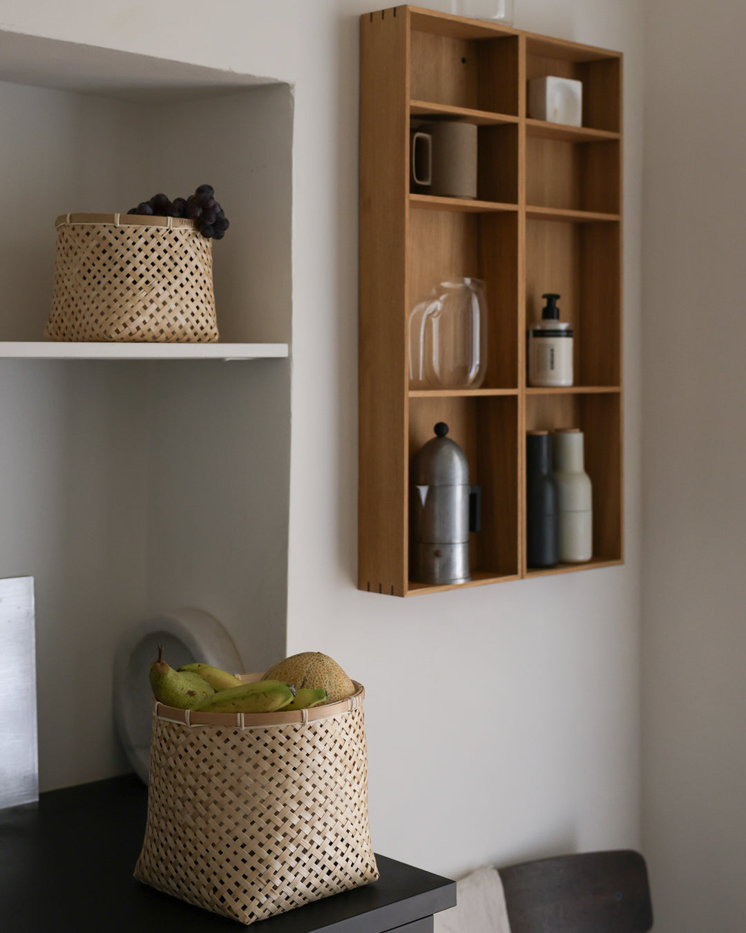 Muko Square Organizing Bamboo Baskets (Set of 4) - Muko Square Organizing Bamboo Baskets (Set of 4)