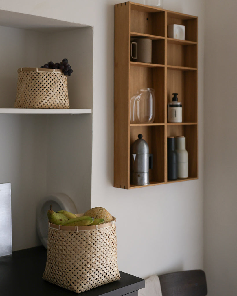 Muko Square Organizing Bamboo Baskets (Set of 4) - Muko Square Organizing Bamboo Baskets (Set of 4)