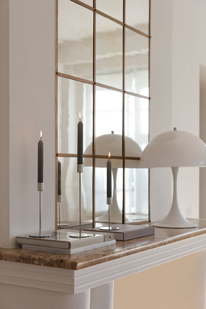 Silver Doric Candle Holder - featured