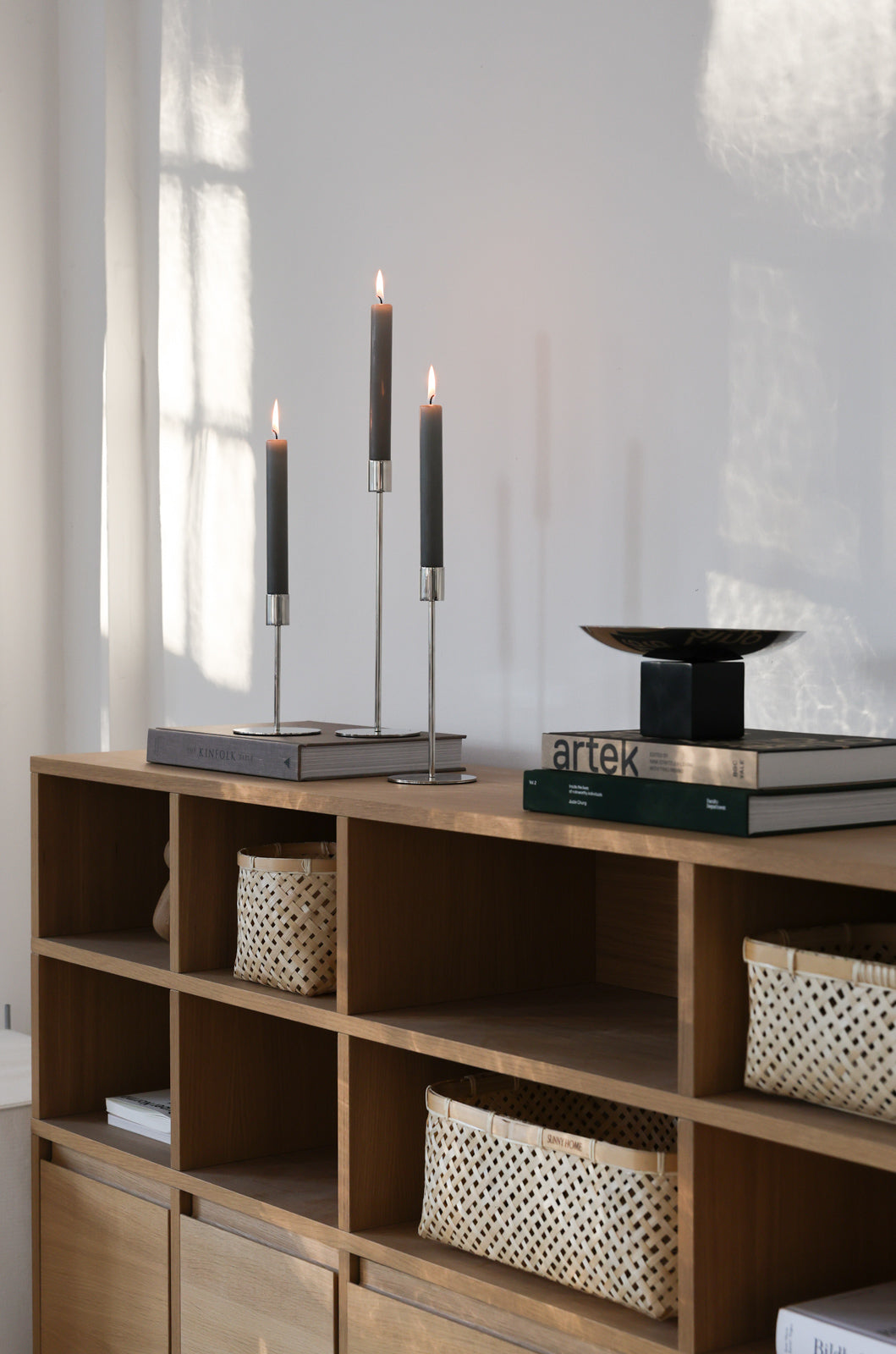 Silver Doric Candle Holder - Silver Doric Candle Holder