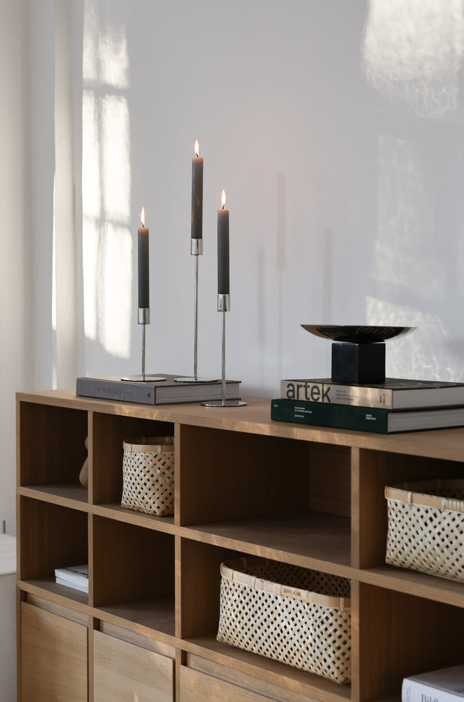Silver Doric Candle Holder - Silver Doric Candle Holder
