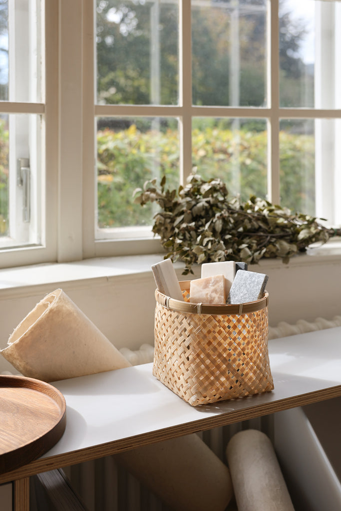 Muko Square Organizing Bamboo Baskets (Set of 4) - Muko Square Organizing Bamboo Baskets (Set of 4)