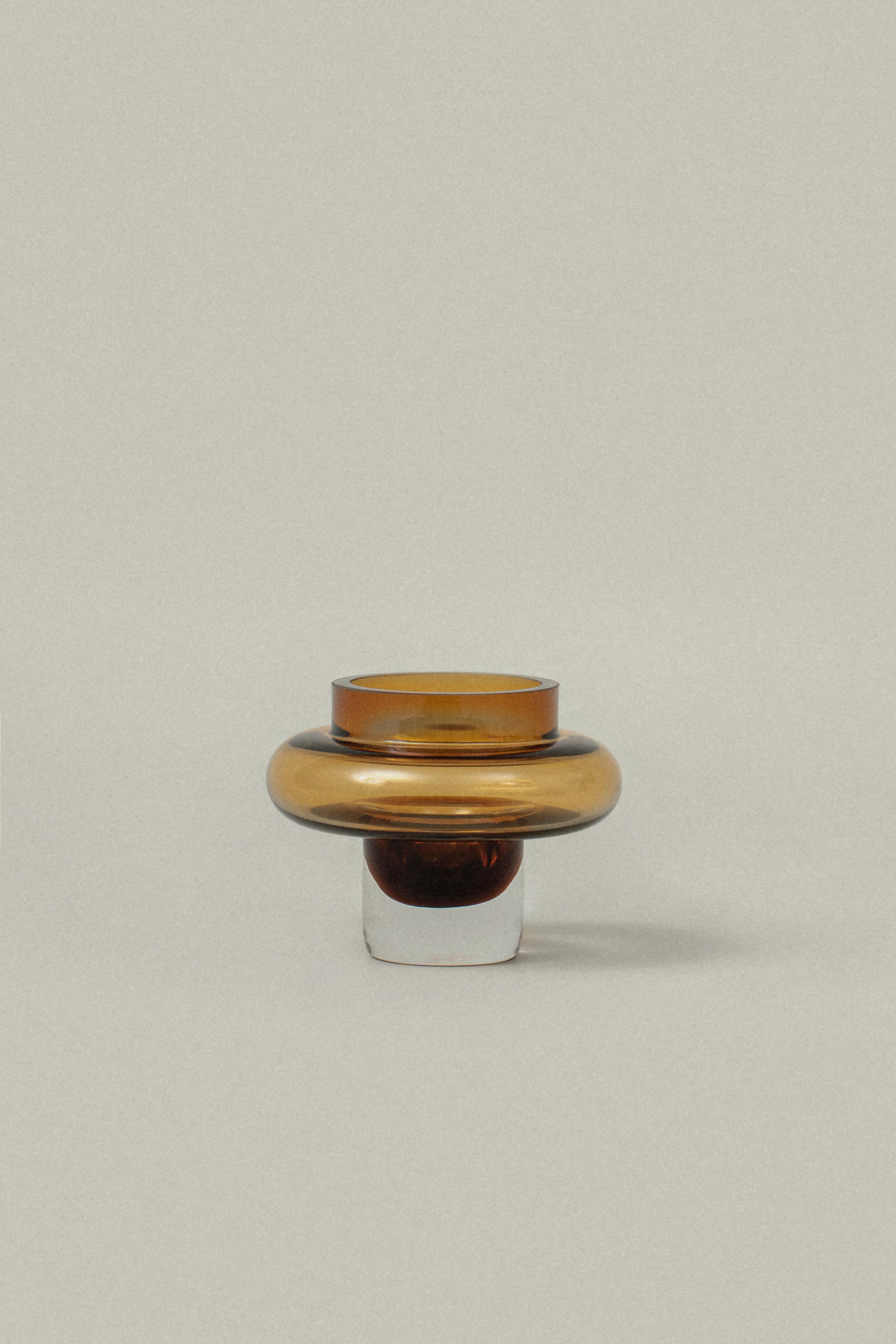 Kandila Tealight Candle Holder - dark amber