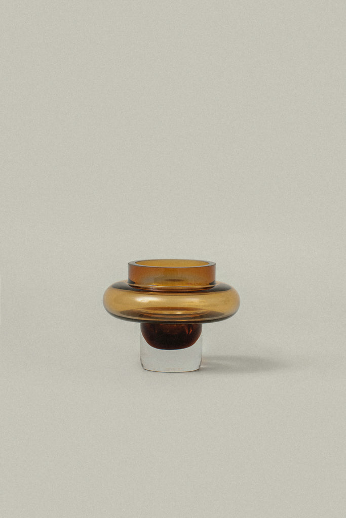 Kandila Tealight Candle Holder - dark amber