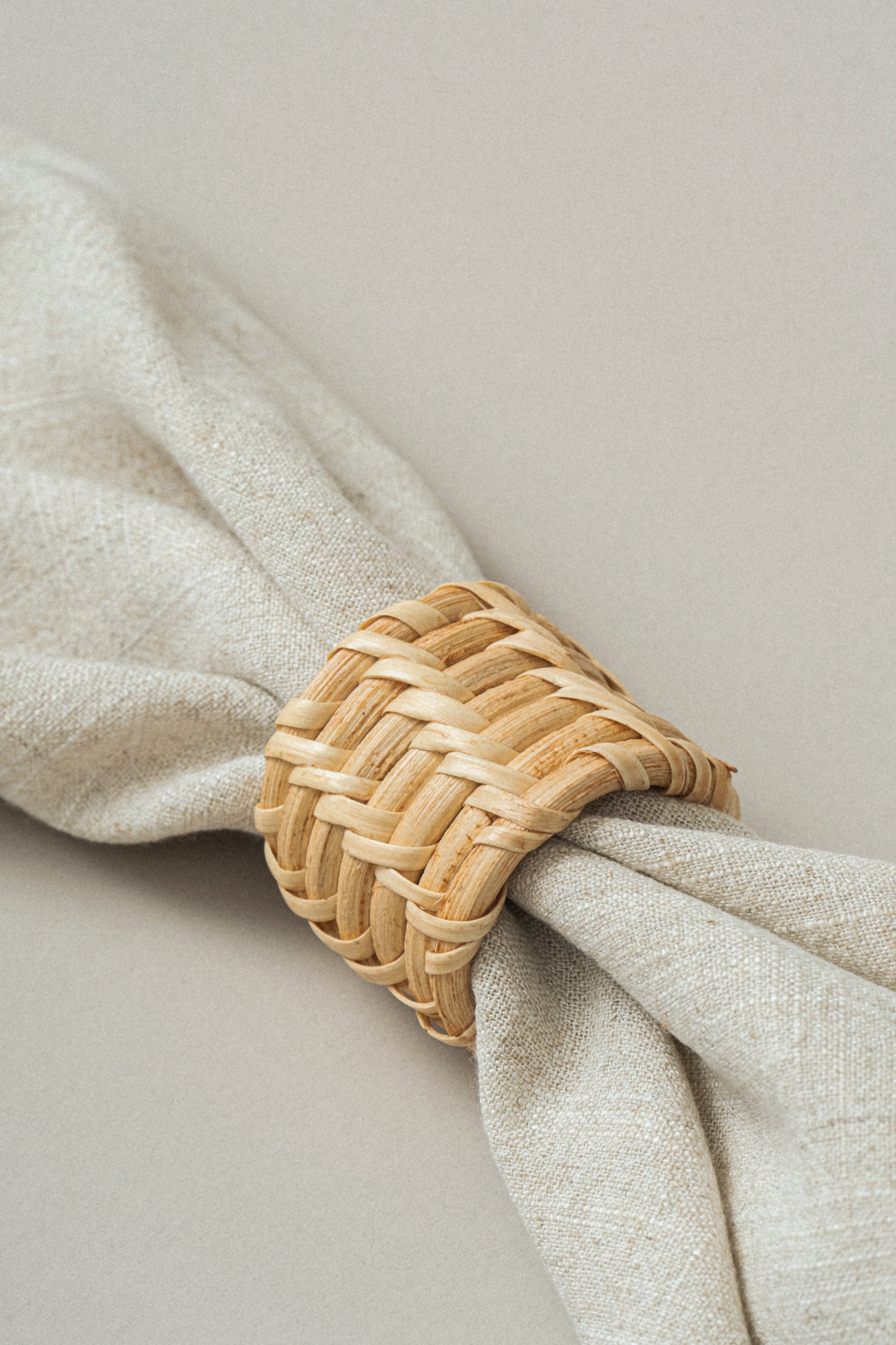 Kuta Rattan Napkin Rings (Set of 4) - featured