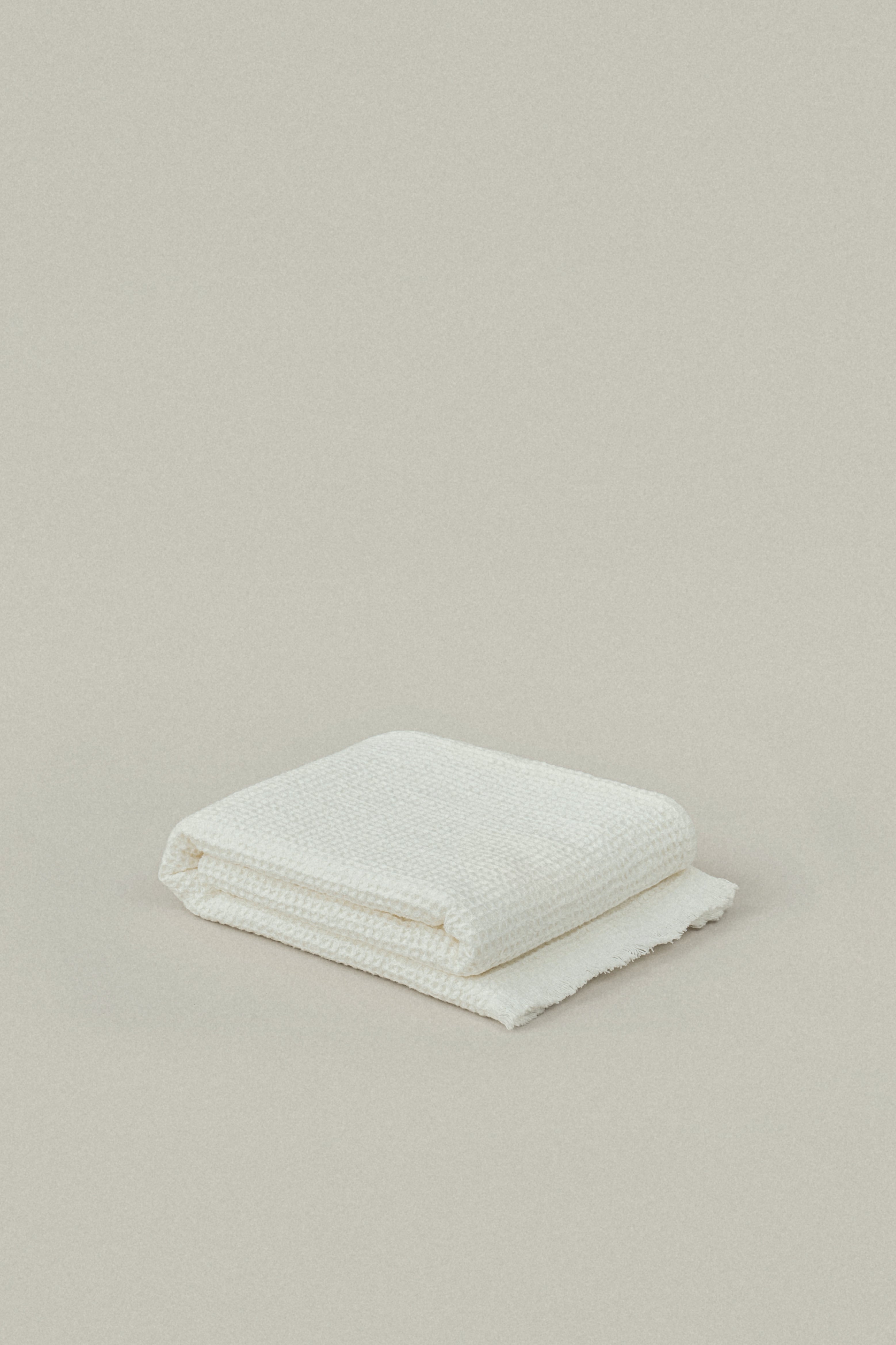 Soft White Everyday Waffle Towels - featured