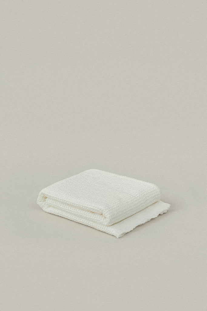 Soft White Everyday Waffle Towels - featured