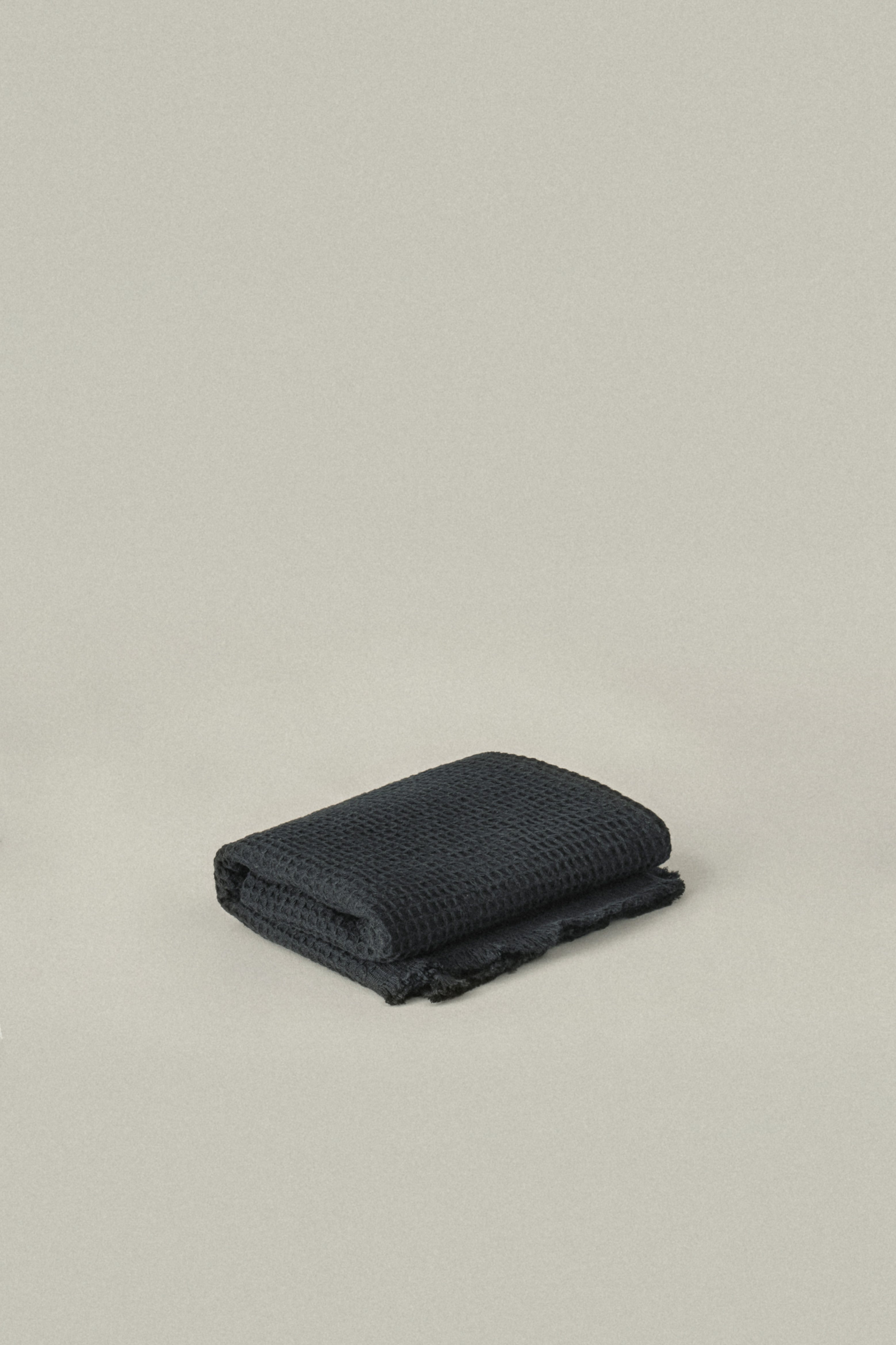 Ink Black Everyday Waffle Towels - ink black
