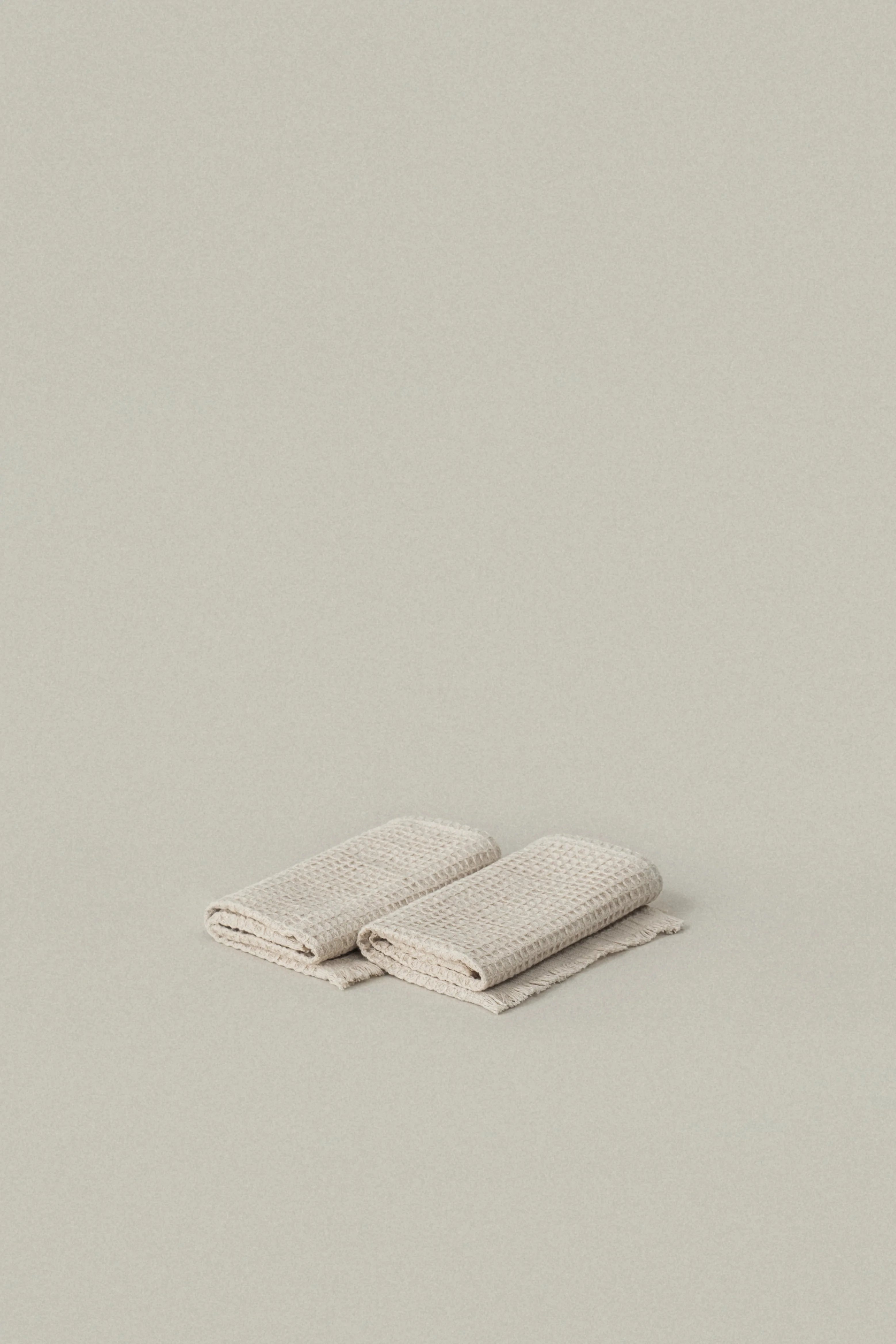Warm Oatmeal Everyday Waffle Towels - warm oatmeal