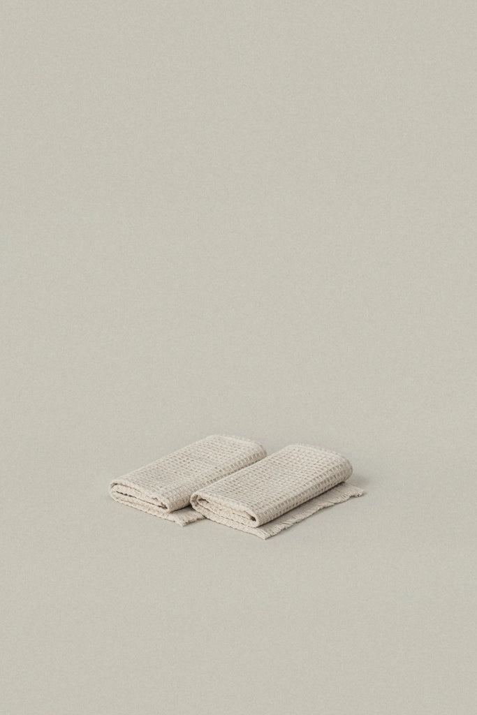 Warm Oatmeal Everyday Waffle Towels - warm oatmeal