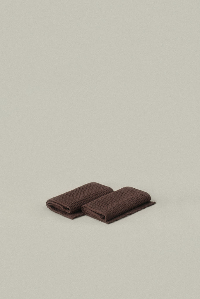 Umber Brown Everyday Waffle Towels - Umber Brown Everyday Waffle Towels