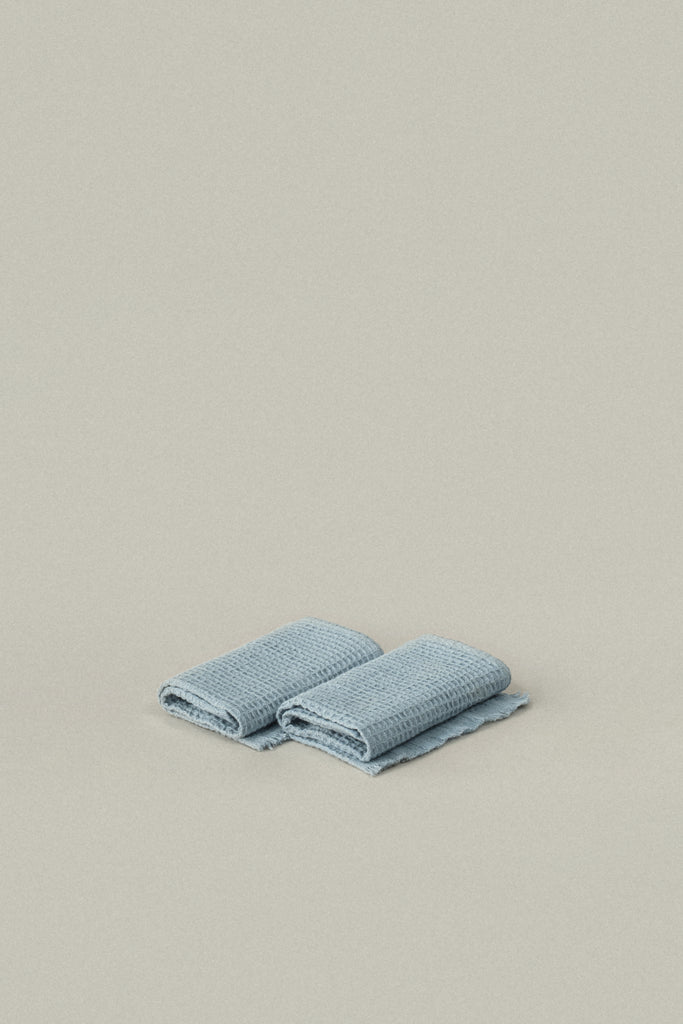 Dusk Blue Everyday Waffle Towels - dusk blue