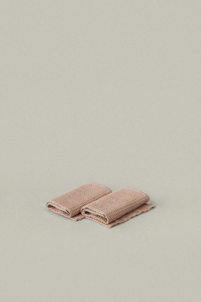 Dusty Rose Everyday Waffle Towels - dusty rose