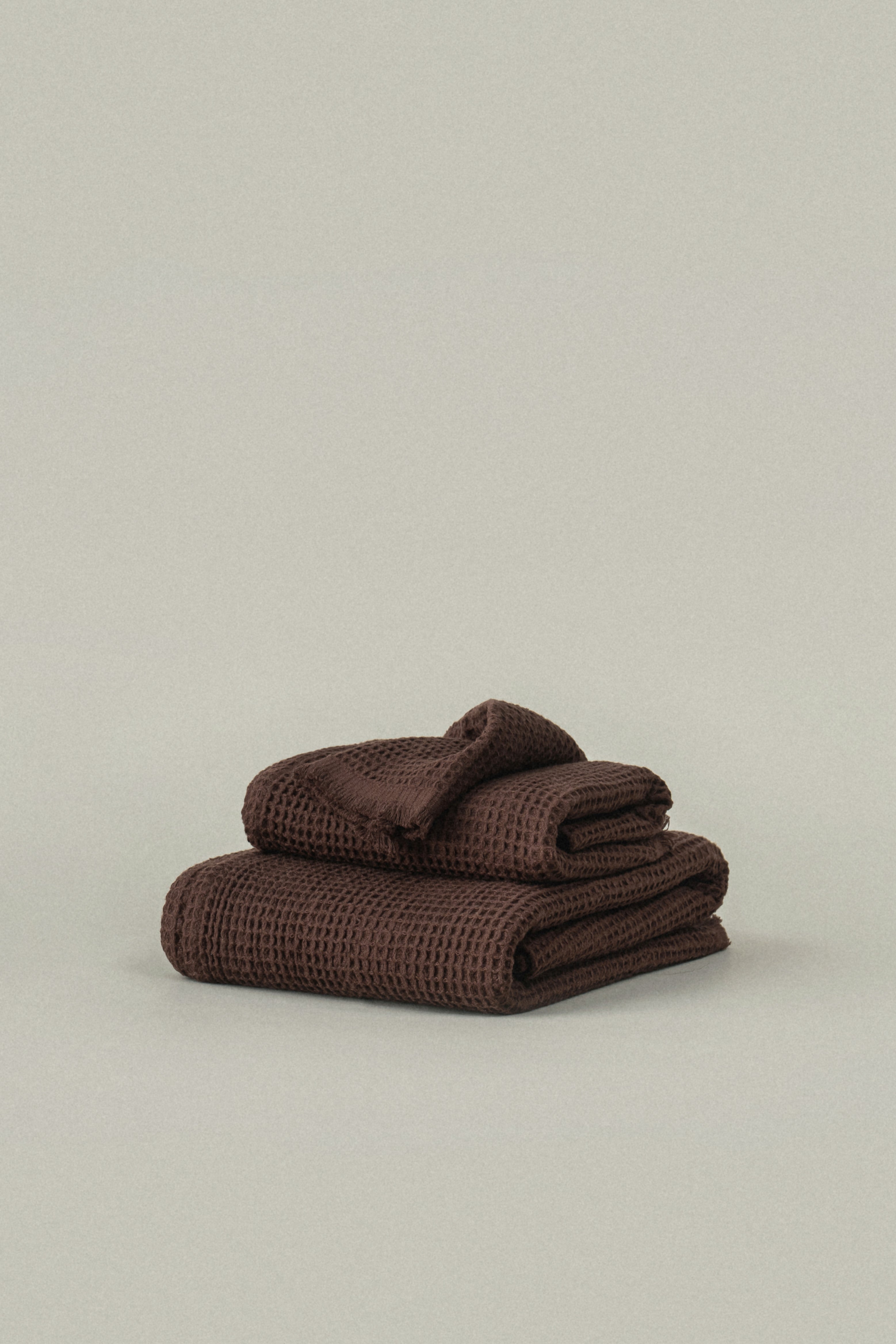 Umber Brown Everyday Waffle Towels - Umber Brown Everyday Waffle Towels