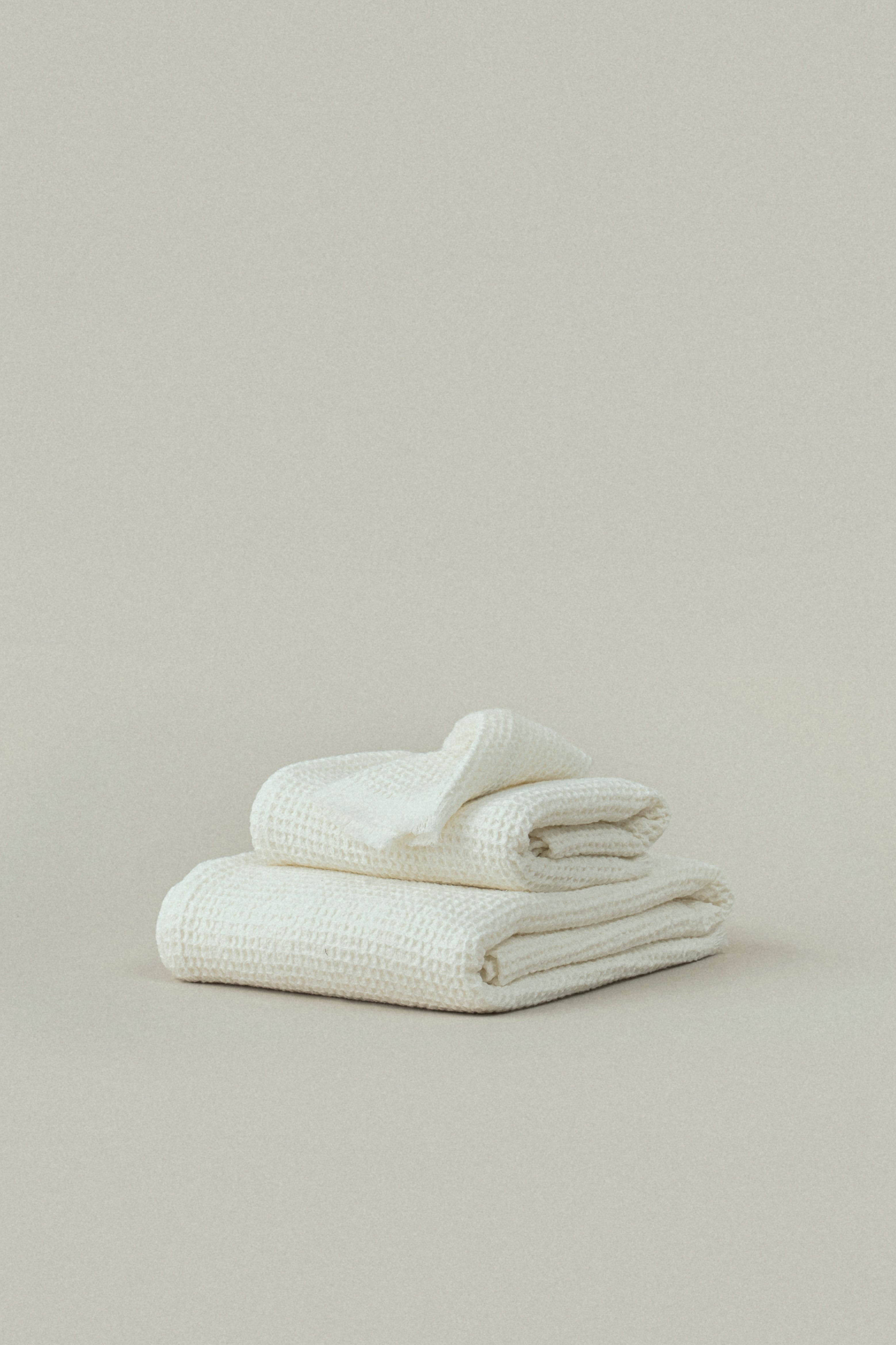 Soft White Everyday Waffle Towels - Soft White Everyday Waffle Towels