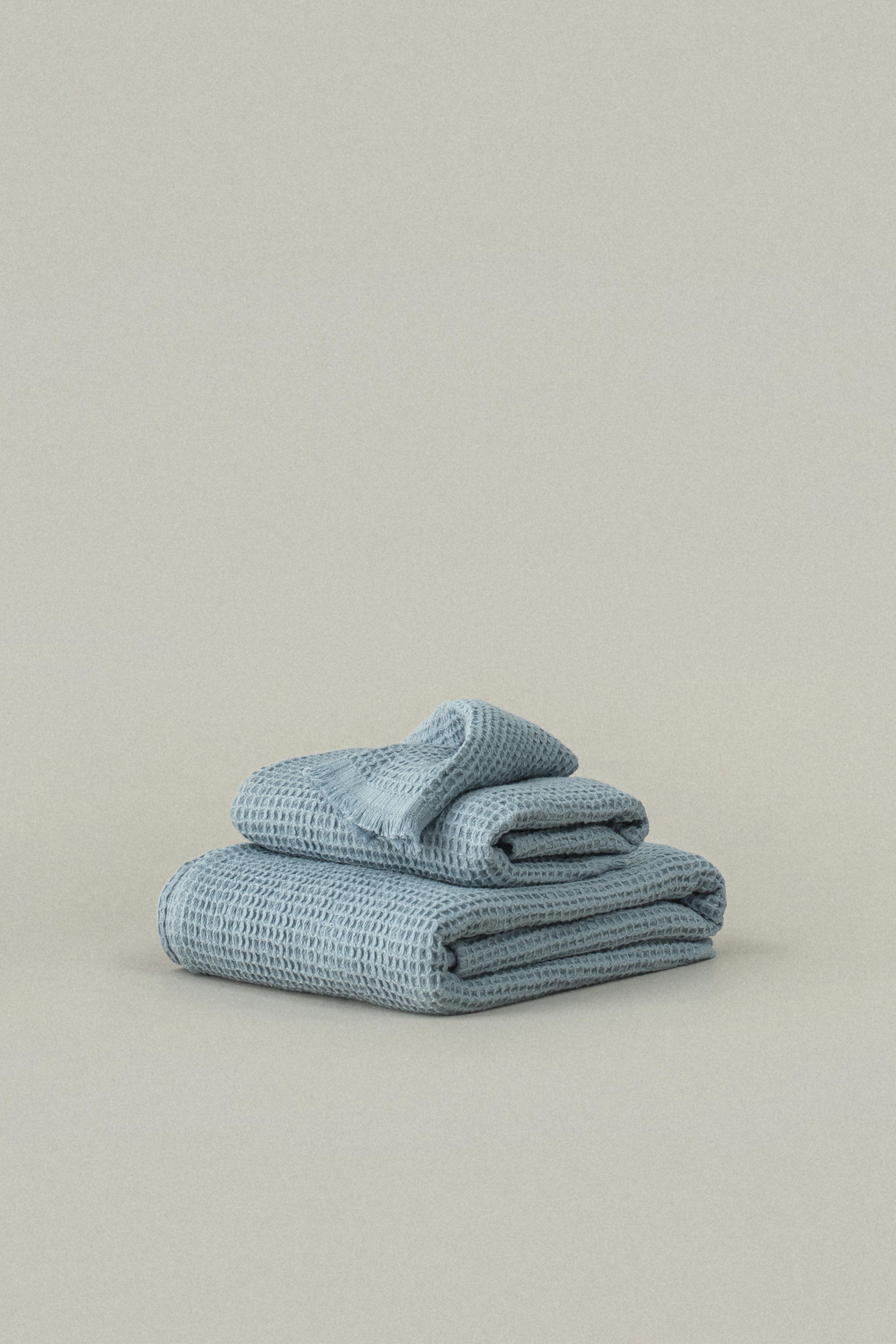 Dusk Blue Everyday Waffle Towels - dusk blue