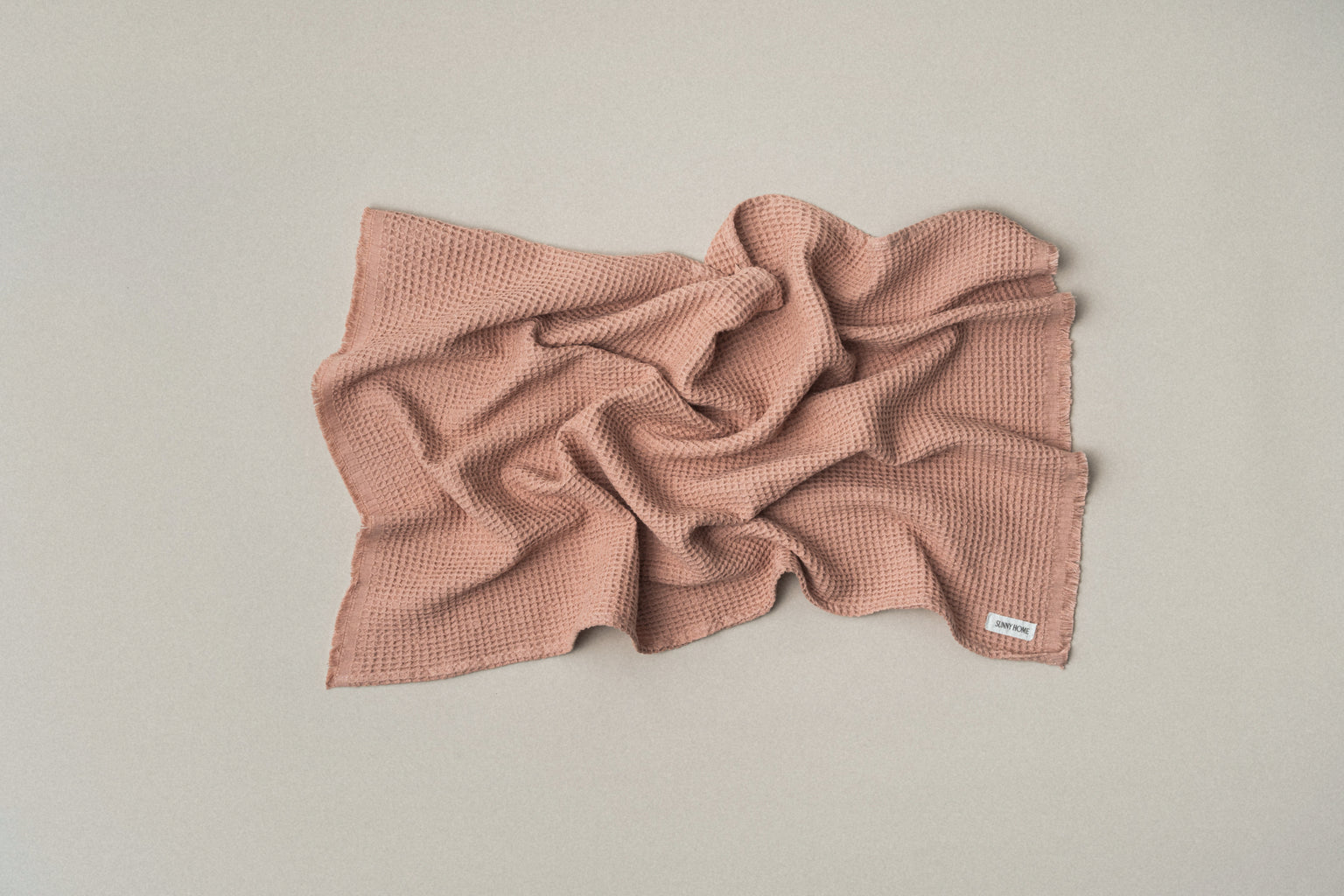 Dusty Rose Everyday Waffle Towels - dusty rose