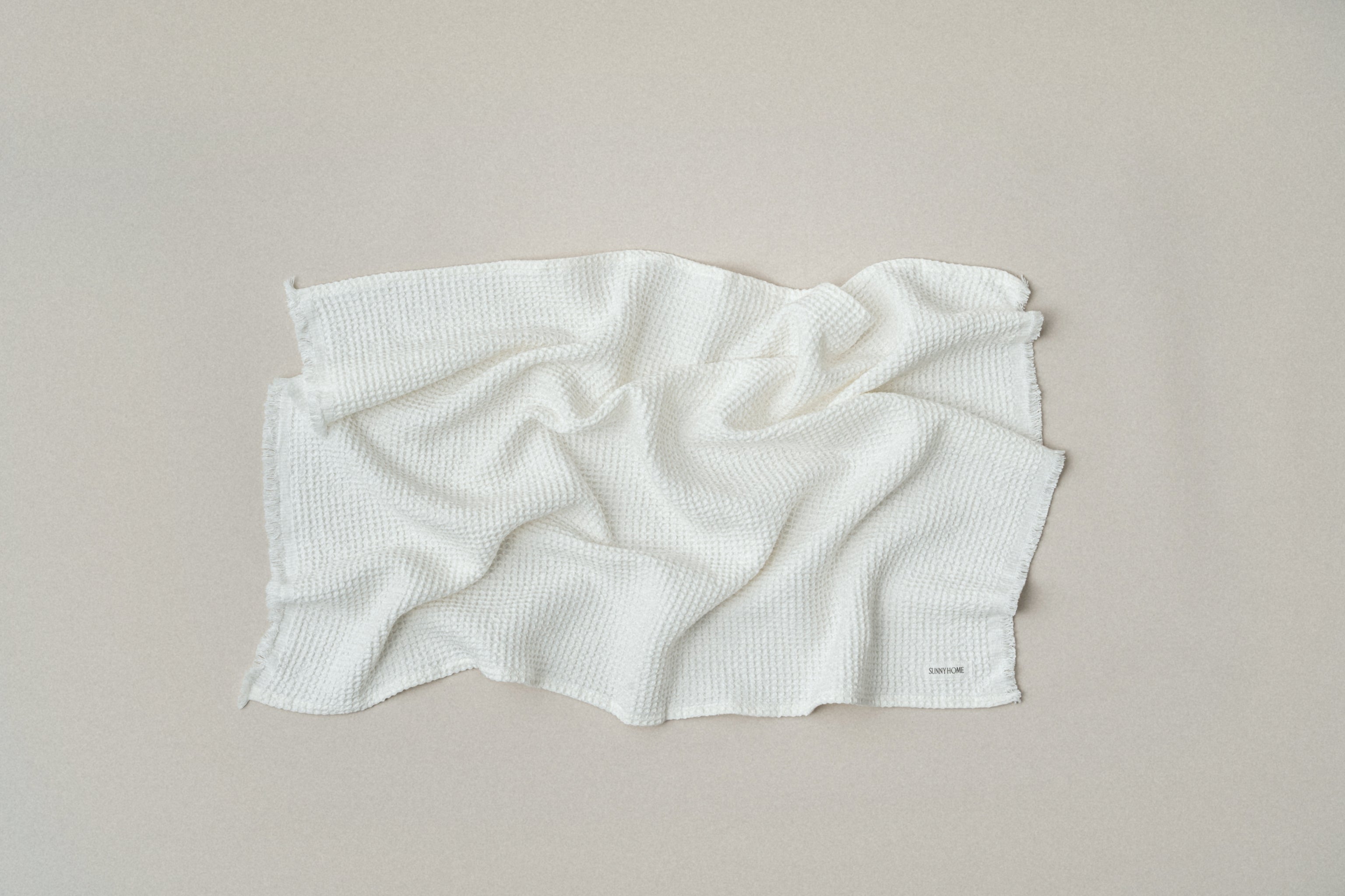 Soft White Everyday Waffle Towels - Soft White Everyday Waffle Towels