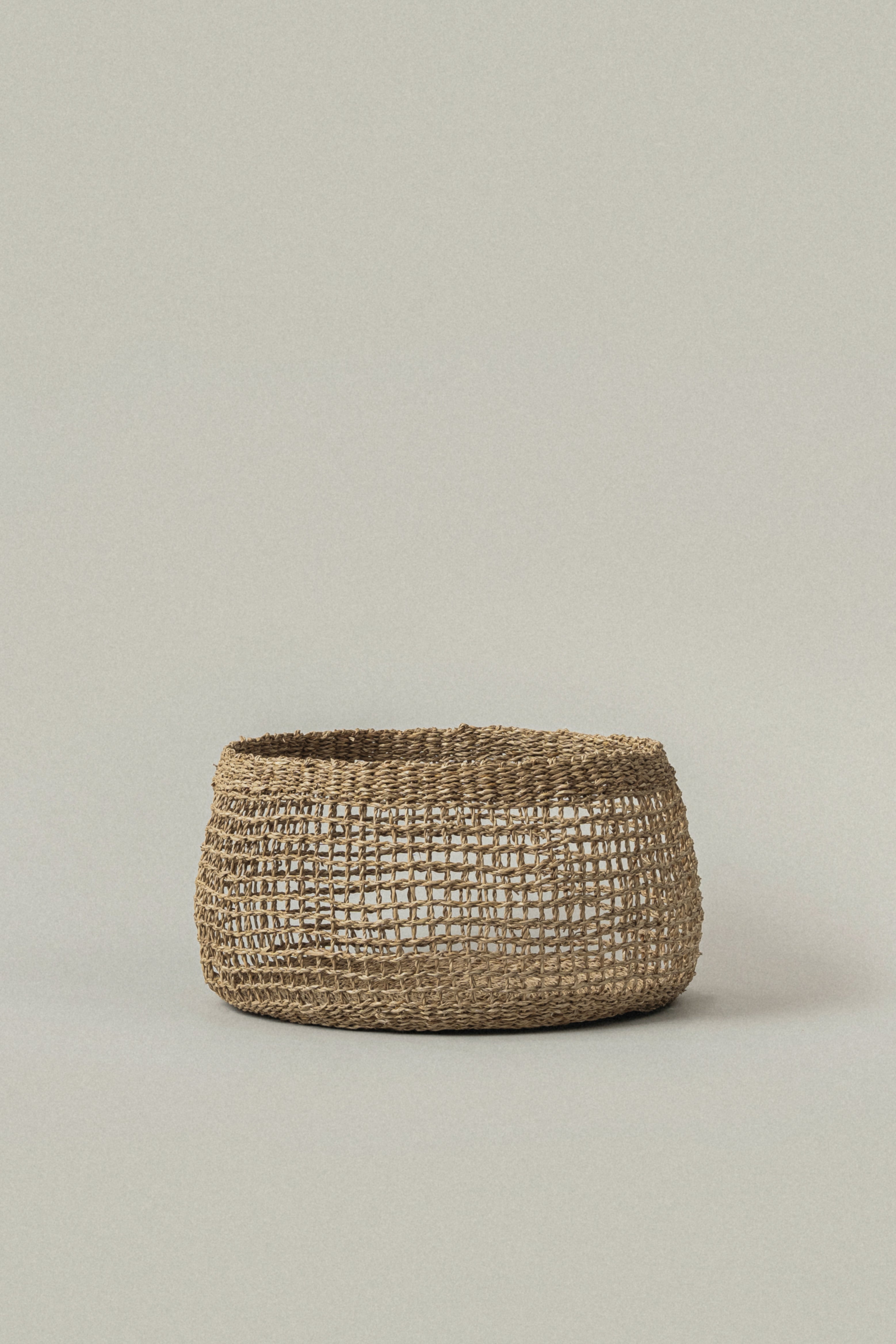 Large Siwa Round Seagrass Basket - Large Siwa Round Seagrass Basket