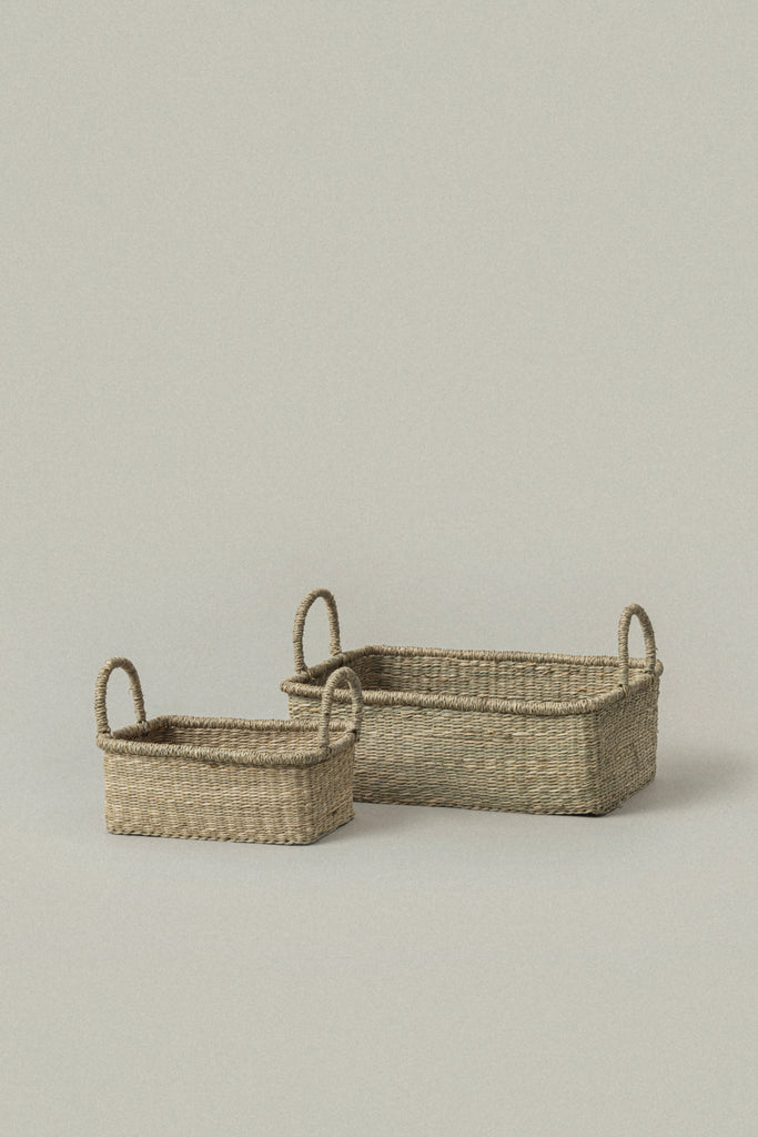 Lima Rectangular Seagrass Baskets Set - Lima Rectangular Seagrass Baskets Set