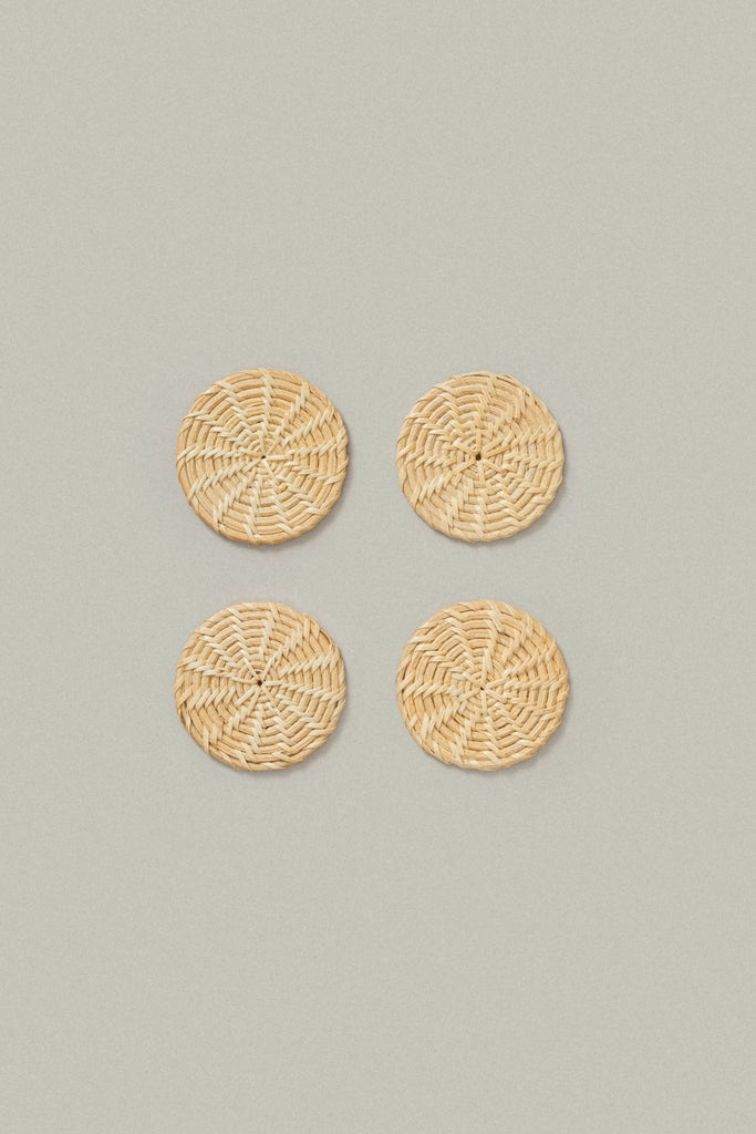 Kuta Rattan Coasters (Set of 4) - Kuta Rattan Coasters (Set of 4)
