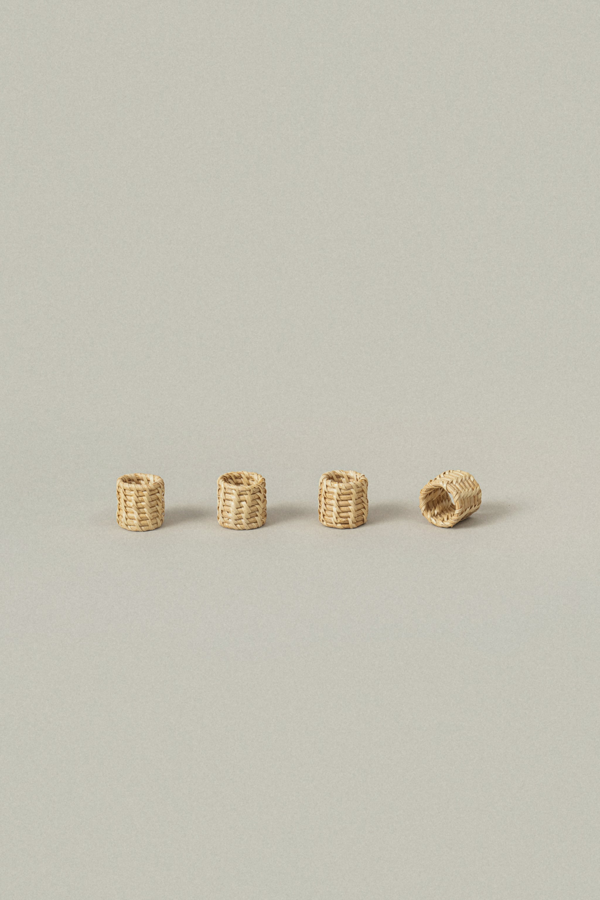 Kuta Rattan Napkin Rings (Set of 4) - Kuta Rattan Napkin Rings (Set of 4)