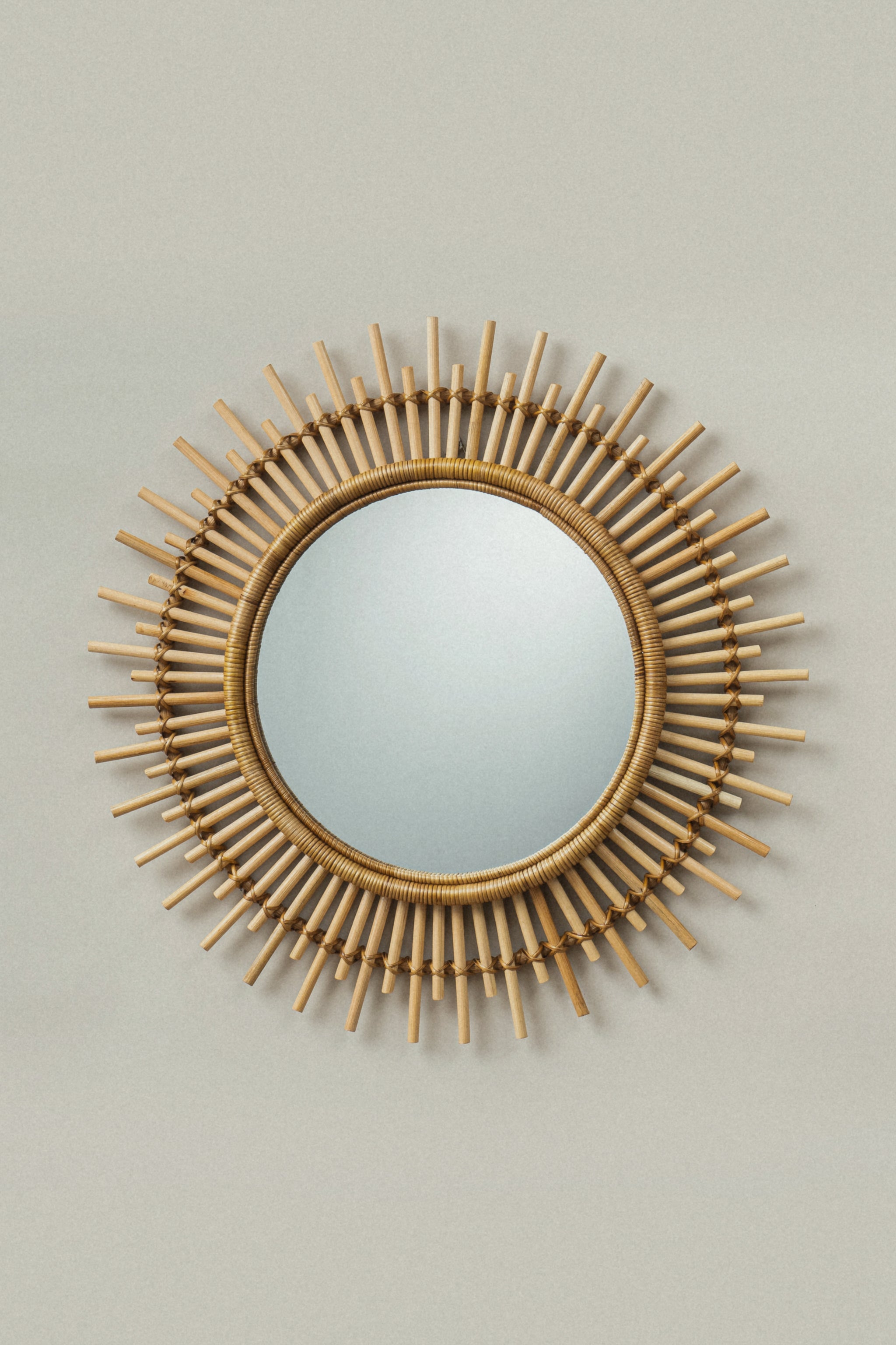 Sol Rattan Wall Mirror - Sol Rattan Wall Mirror