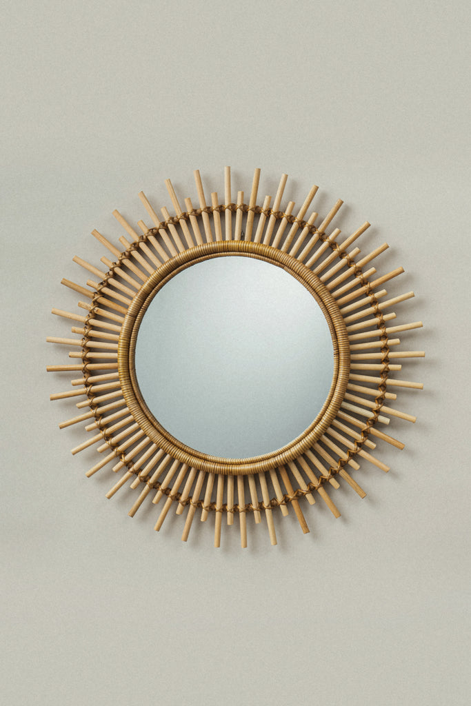 Sol Rattan Wall Mirror - Sol Rattan Wall Mirror