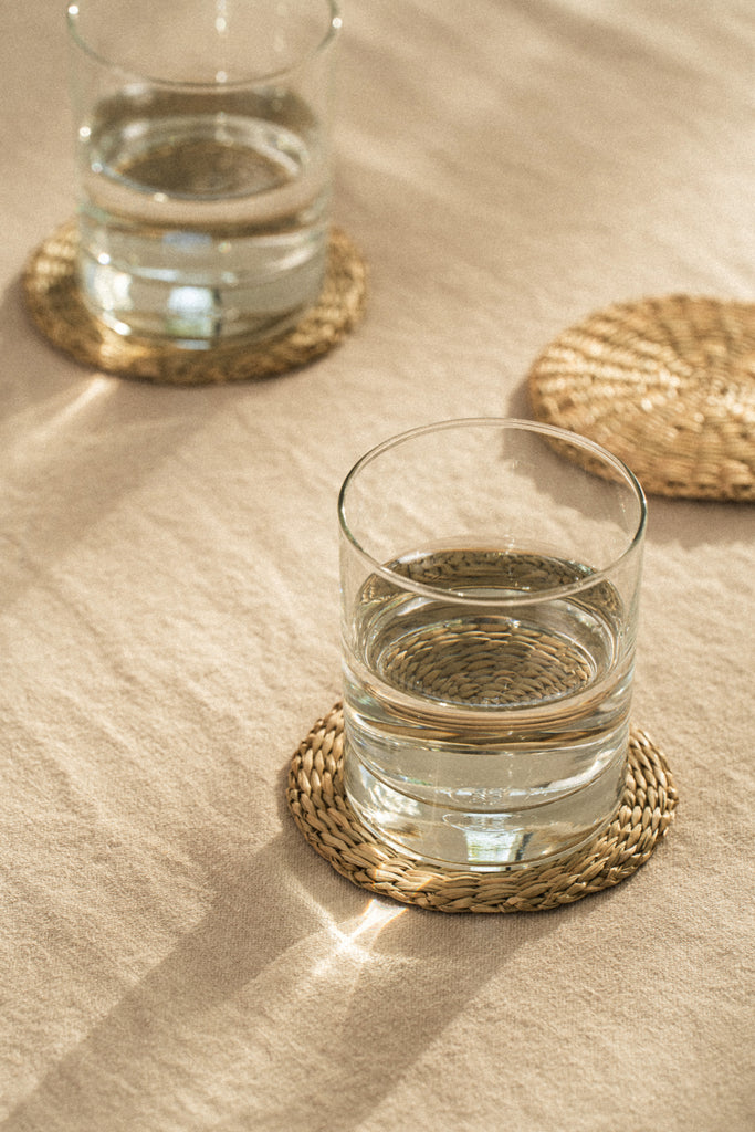 Raya Woven Seagrass Coasters (Set of 4) - Raya Woven Seagrass Coasters (Set of 4)