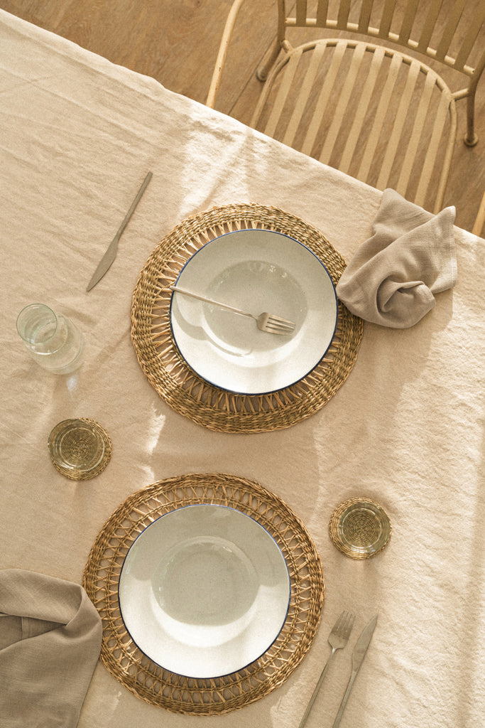 Raya Woven Seagrass Placemats (Set of 2) - Raya Woven Seagrass Placemats (Set of 2)