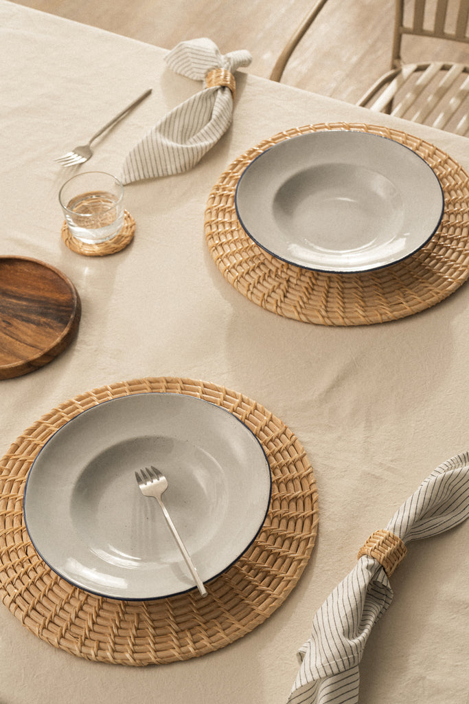 Kuta Rattan Coasters (Set of 4) - Kuta Rattan Coasters (Set of 4)