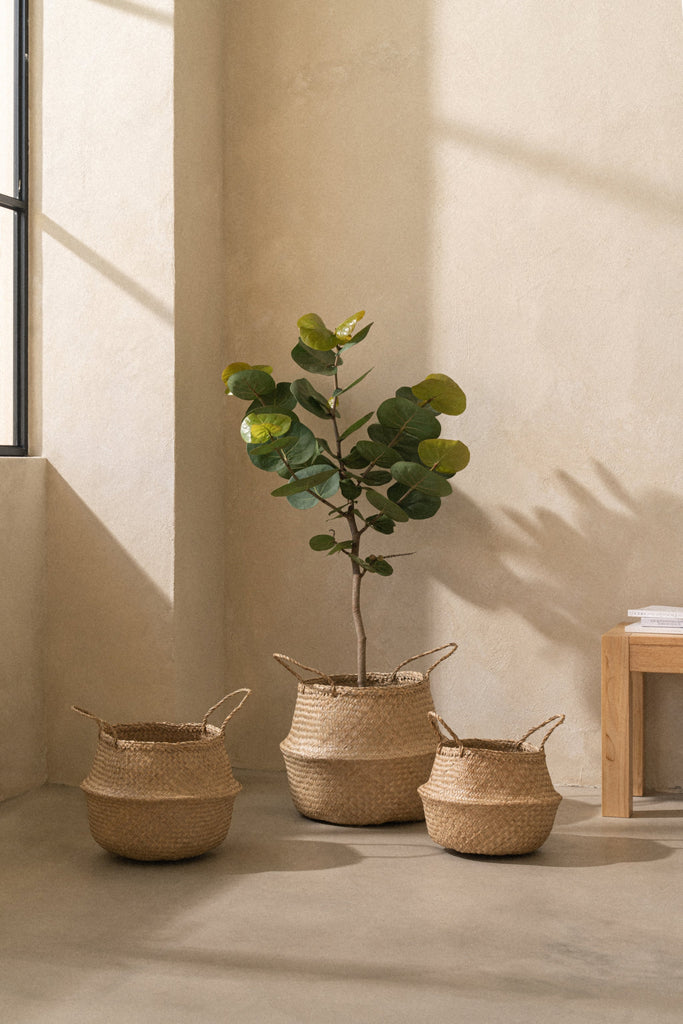 Large Kiau Foldable Seagrass Basket - Large Kiau Foldable Seagrass Basket