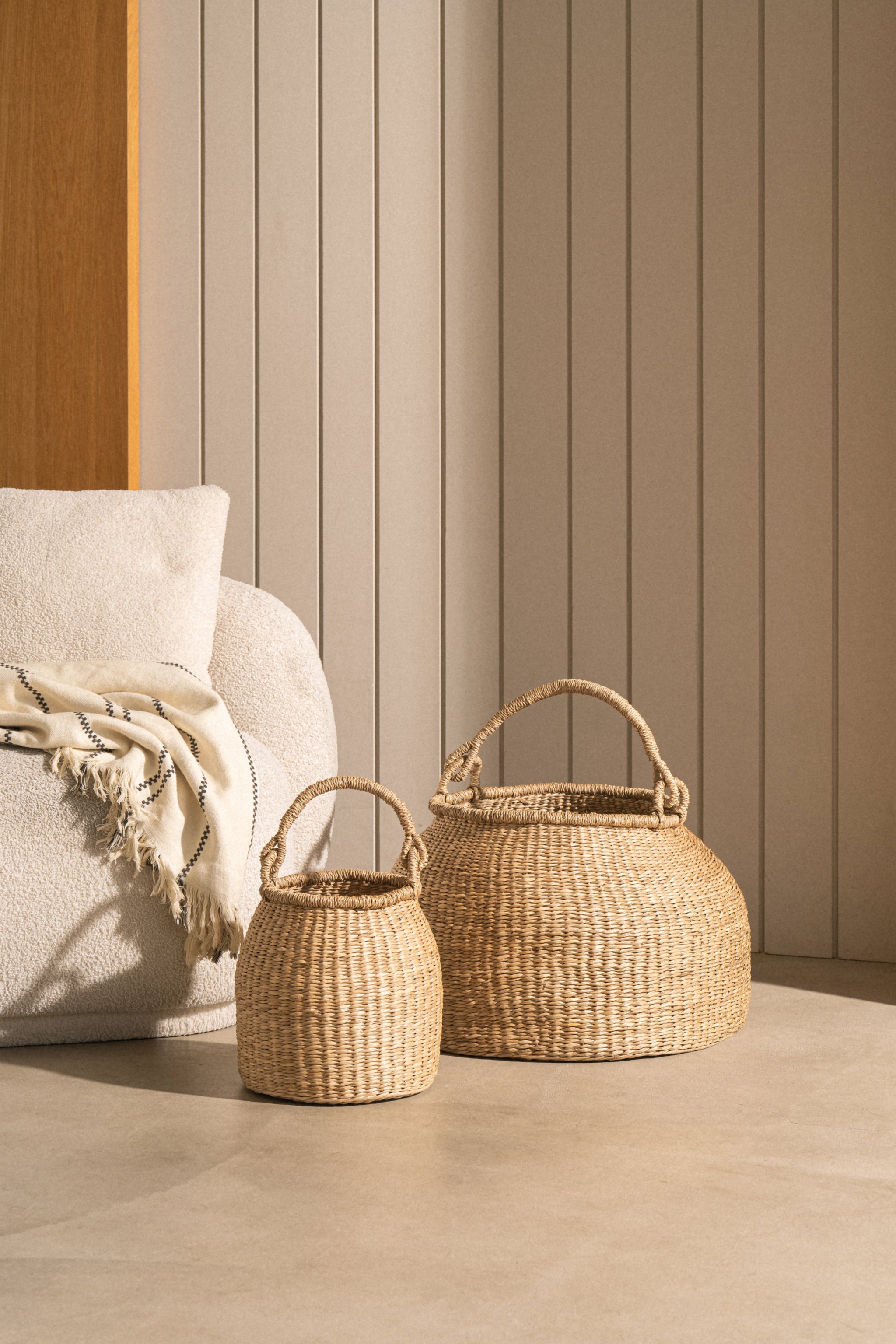 Satna Floor Seagrass Basket - Satna Floor Seagrass Basket