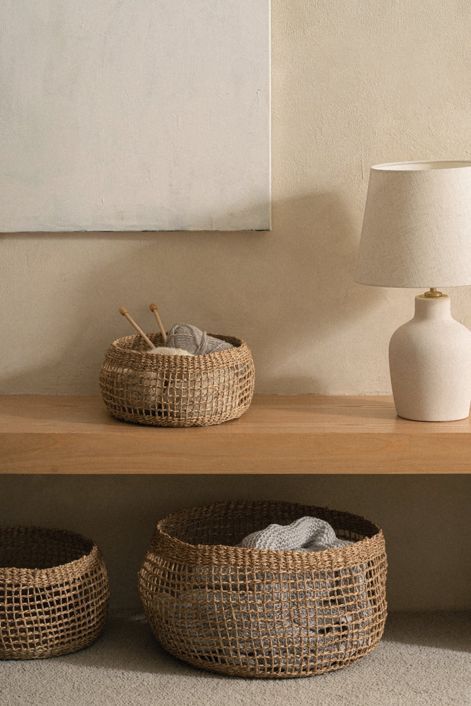 Siwa Round Seagrass Basket - Siwa Round Seagrass Basket