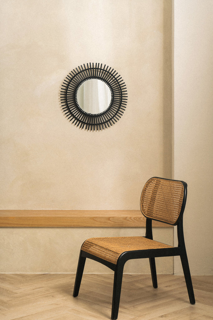 Luna Rattan Wall Mirror - featured