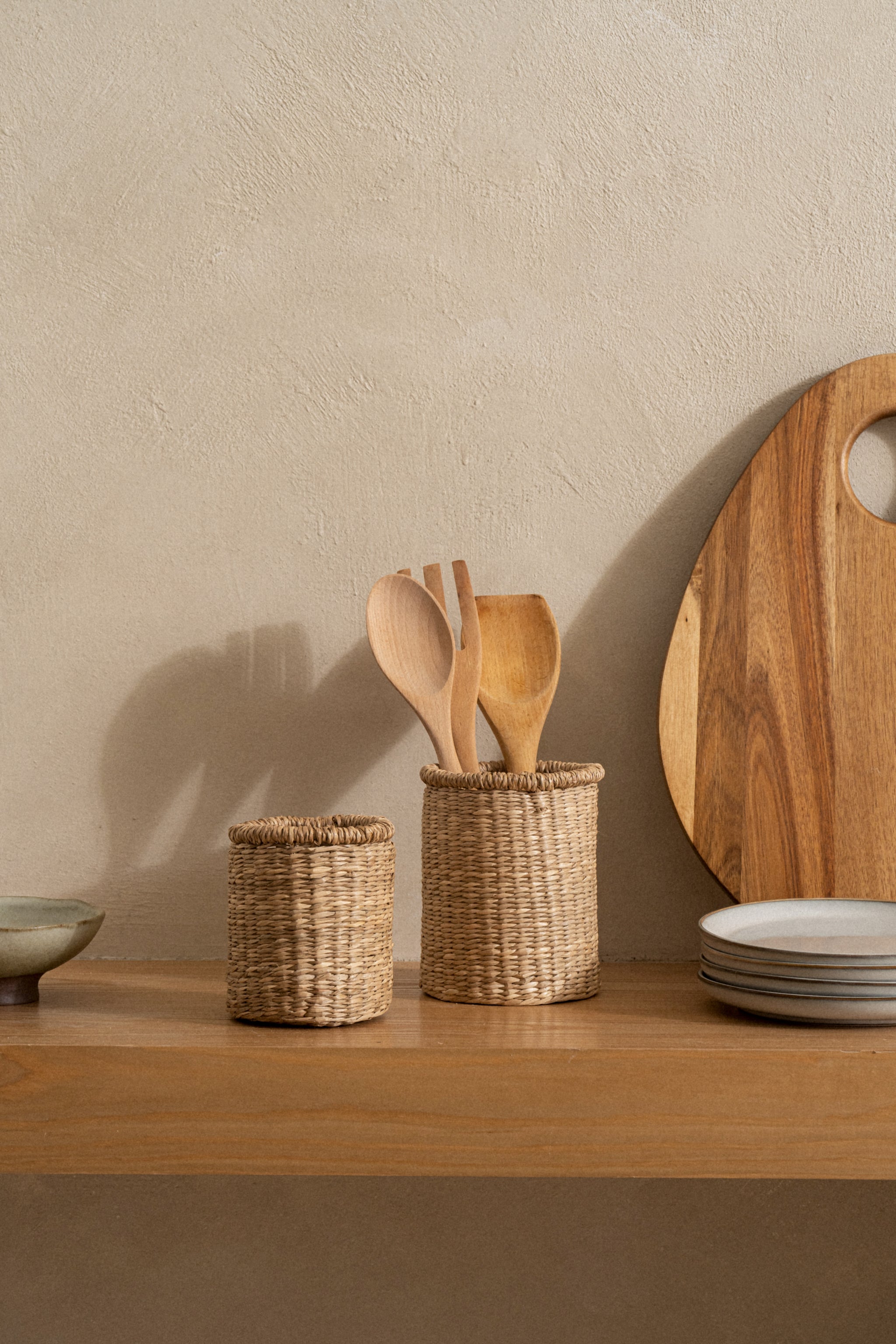 Lima Round Seagrass Organizer Set - featured
