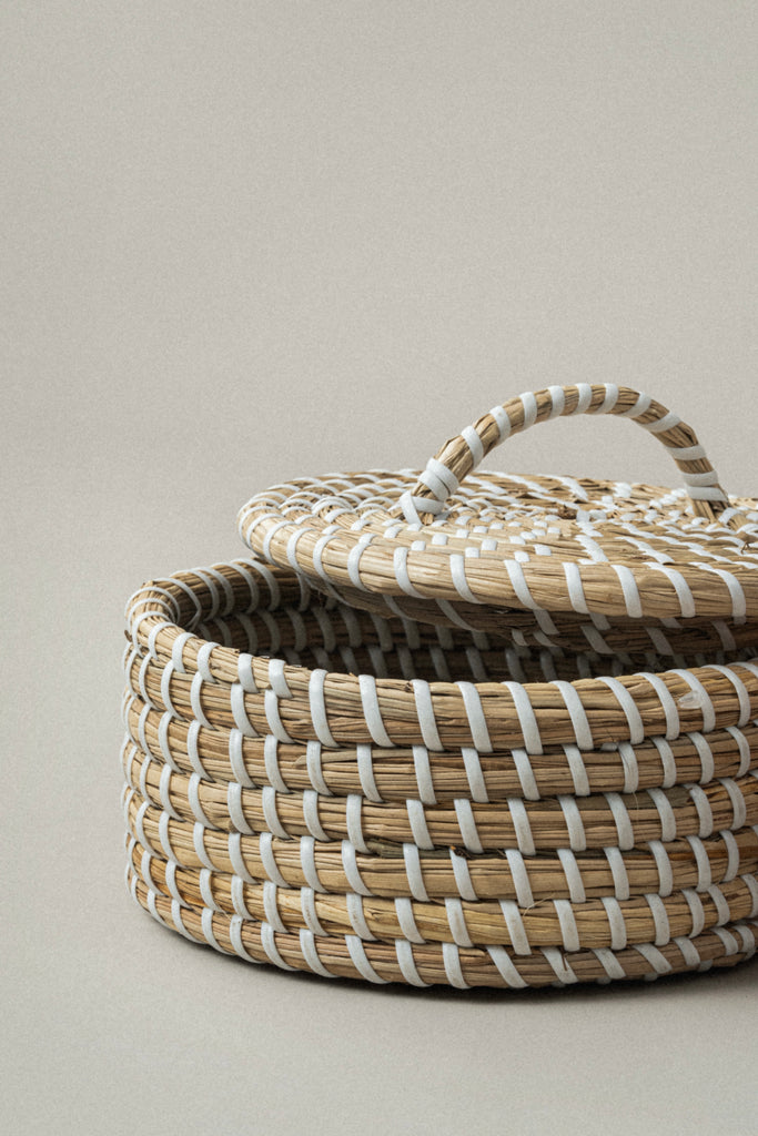 Medina Seagrass Woven Canister - Medina Seagrass Woven Canister