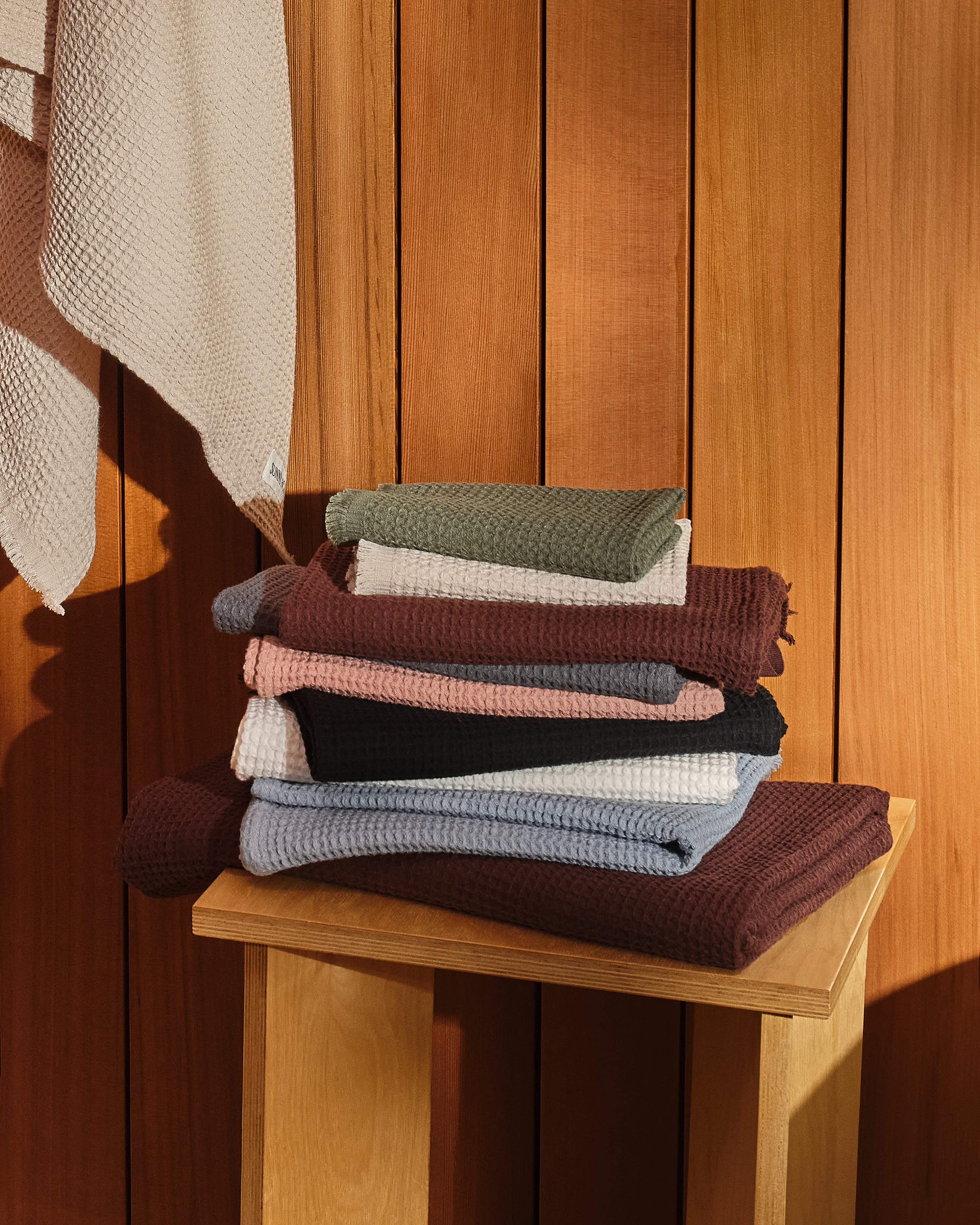 Umber Brown Everyday Waffle Towels - Umber Brown Everyday Waffle Towels