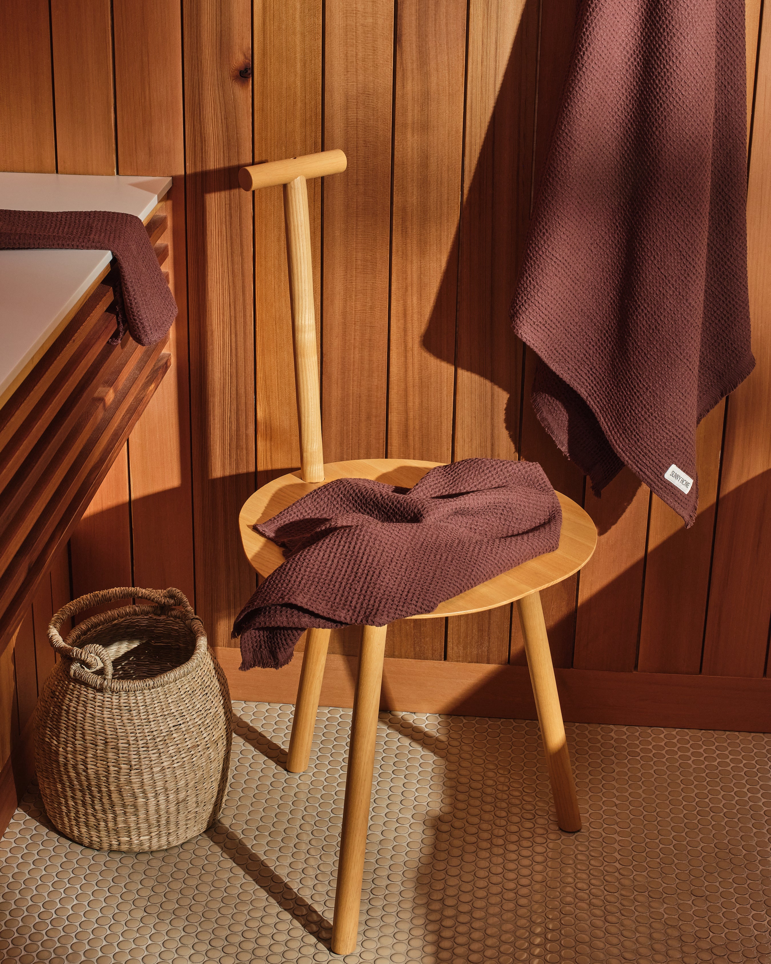 Umber Brown Everyday Waffle Towels - Umber Brown Everyday Waffle Towels