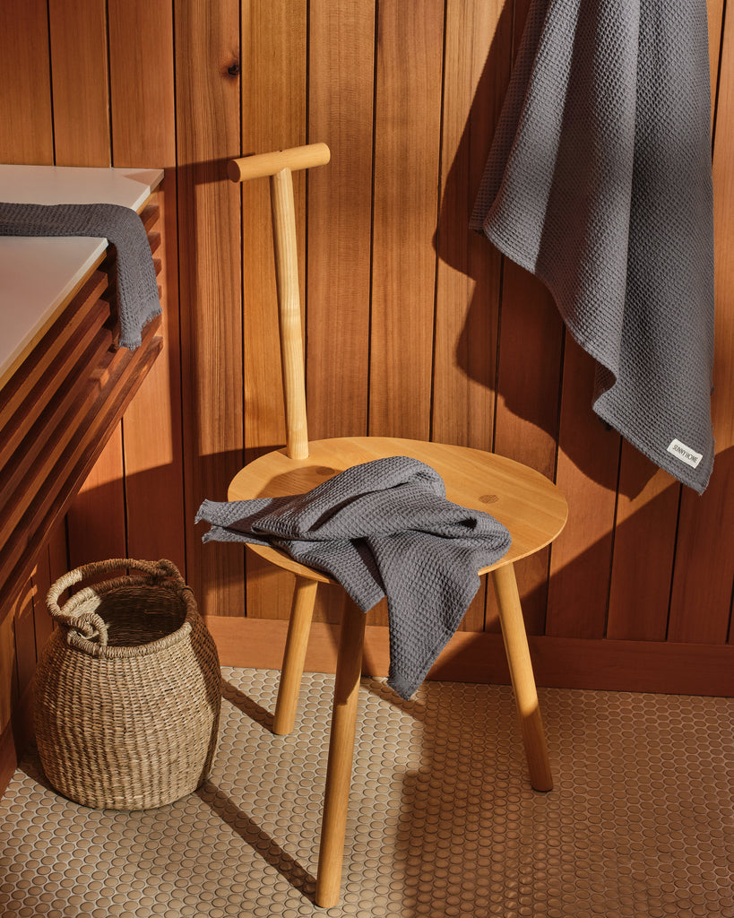 Pebble Gray Everyday Waffle Towels Set - Pebble Gray Everyday Waffle Towels Set