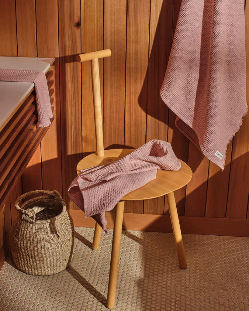 Dusty Rose Everyday Waffle Towels Set - Dusty Rose Everyday Waffle Towels Set