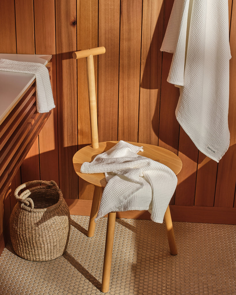 Soft White Everyday Waffle Towels Set - Soft White Everyday Waffle Towels Set